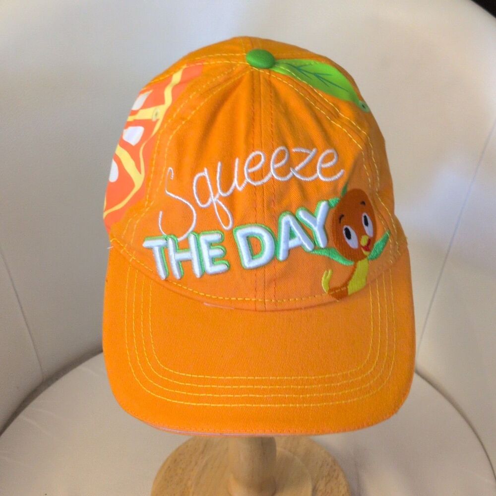 Disney Parks Squeeze the Day Orange Bird Strapback Baseball Hat Cap NWT Adult